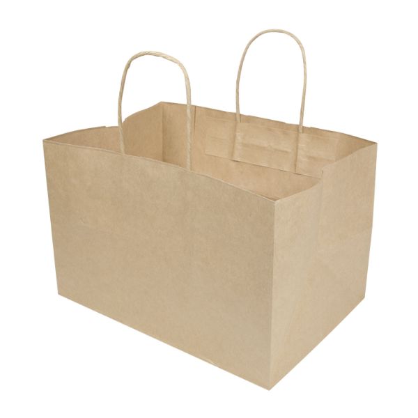 紙手提袋 未晒手提袋 205 マチ広 ヤマニパッケージ | テイクアウト容器