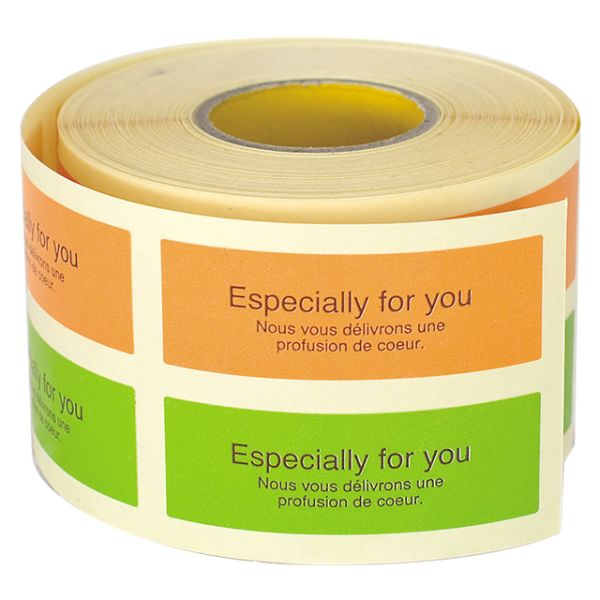 4色アソートロールシール-1(500枚) ヘッズ | テイクアウト容器の通販