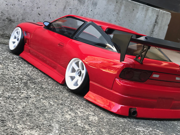 ラジコンボディ 180sx BNスポーツフルエアロ ラジコンボディ 180sx BN