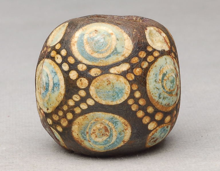 極希少江戸後期◇とんぼ玉（蜻蛉玉）『青』大変美しく細かい細工 練硝子