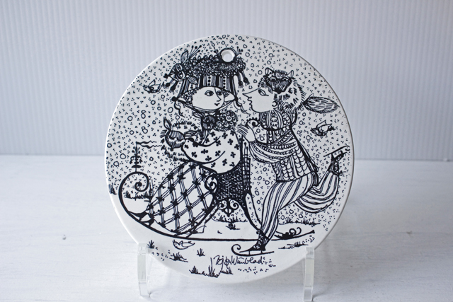 北欧ビンテージ ビョルン・ヴィンブラッド プレート 絵皿 クイストゴー