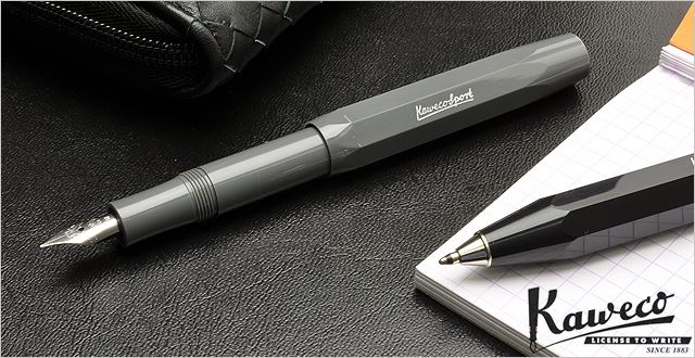 KAWECO カヴェコ 万年筆 スカイライン スポーツ 万年筆 SSFP-GY グレー