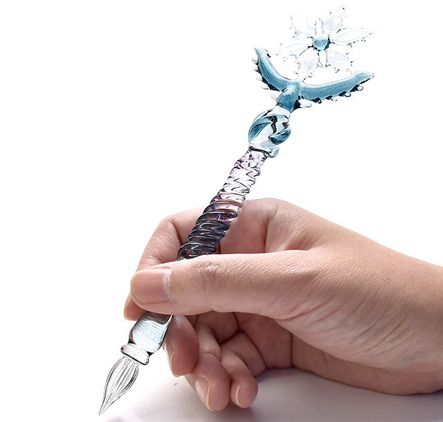 ガラス工房 LUC ガラスペン 雪のガラスペン | ペンハウス