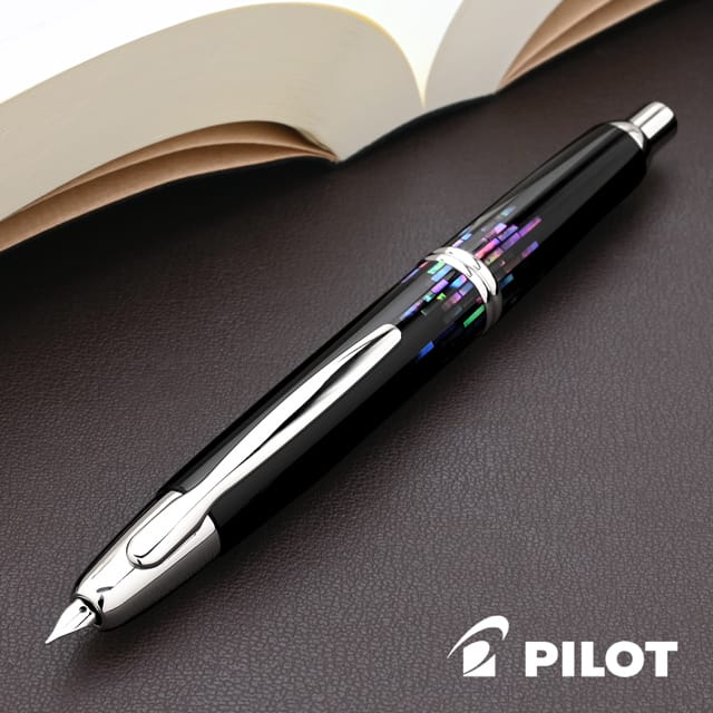 PILOT パイロット 万年筆 キャップレス螺鈿 FCN-5MP-RS ストライプ
