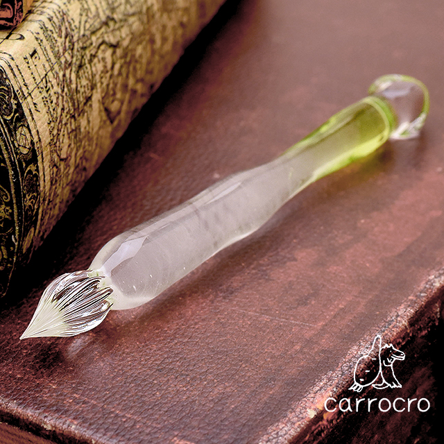 即日出荷OK】きゃろくろガラス工房 ガラスペン 名残の雪《芽》 | ペン