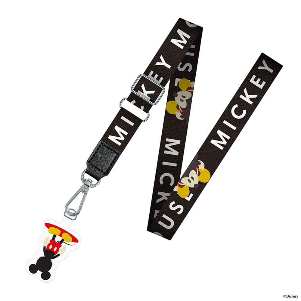 ストラップホルダー付 ショルダーストラップ [ミッキーマウス]｜株式