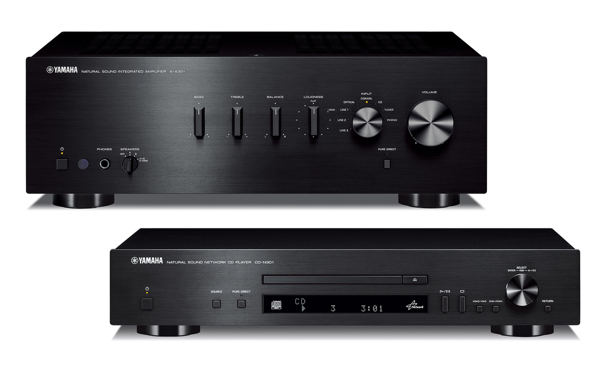 ヤマハ、プリメイン「A-S301」とネットワークプレーヤー「CD-N301」の