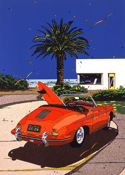 鈴木英人シルクスクリーン版画！ 英人ファン必見！ 「情熱に生きる