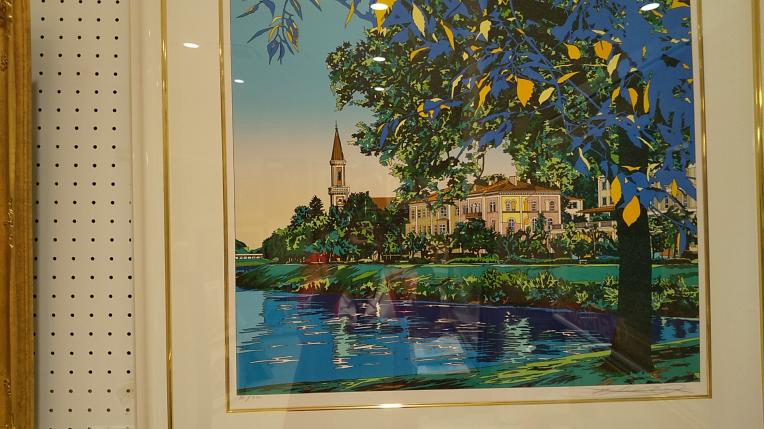 鈴木英人シルクスクリーン版画！ 英人ファン必見！ 「情熱に生きる