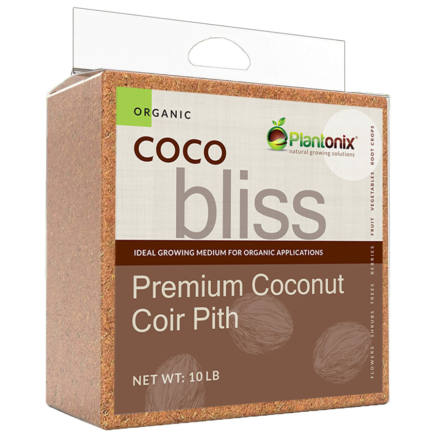 Coco Bliss 10 Lb Coco Coir Block - Soil Amendment | Plantonix