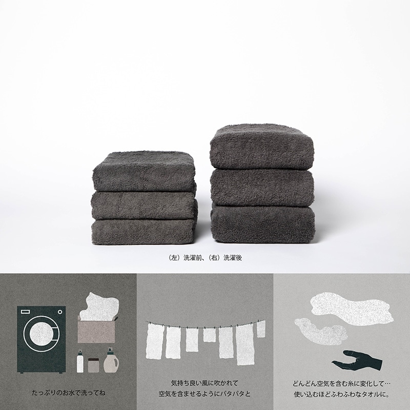 育てるタオル feel プチフェイスタオル