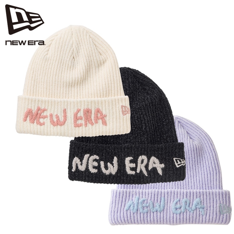 NEWERA ベーシック カフニット モールヤーンニット ホワイト シュント