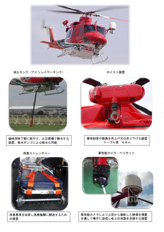 消防防災ヘリコプター「アルプス」／消防防災航空センター