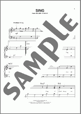 ピアノ楽譜】Sing / Joe Raposo/The Carpenters(ソロ)