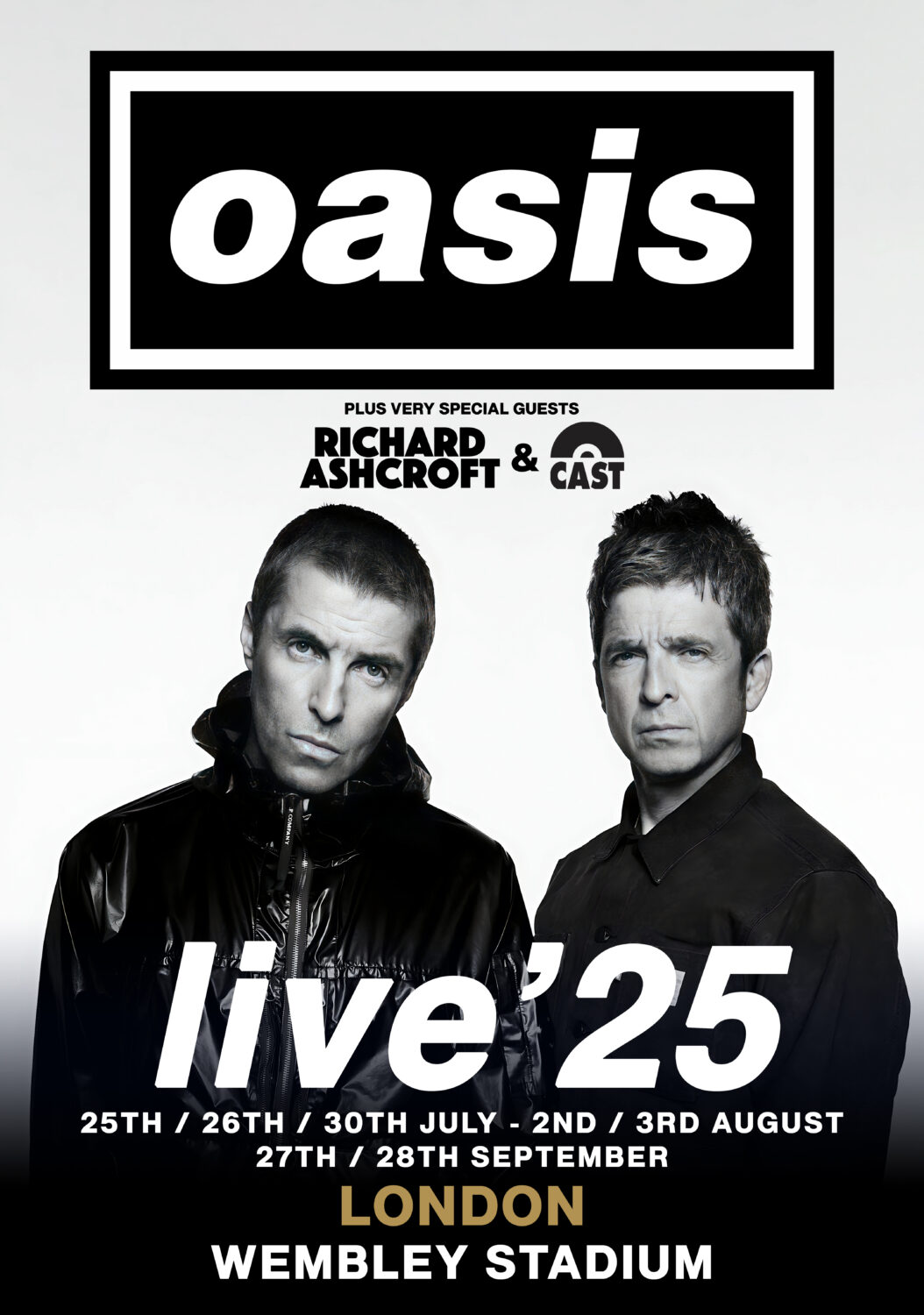 oasis 25 ポスター A2サイズ 10/25 オアシス Oasis live '25 ツアー