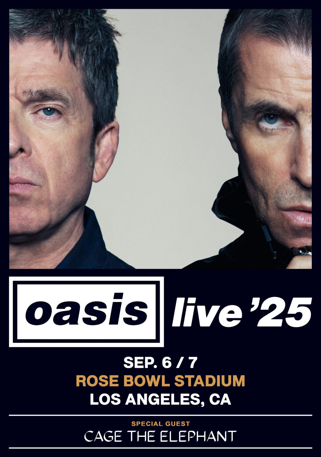 OASIS live '25 Reunion Tour: LOS ANGELES Rose Bowl Stadium 2025 Poster