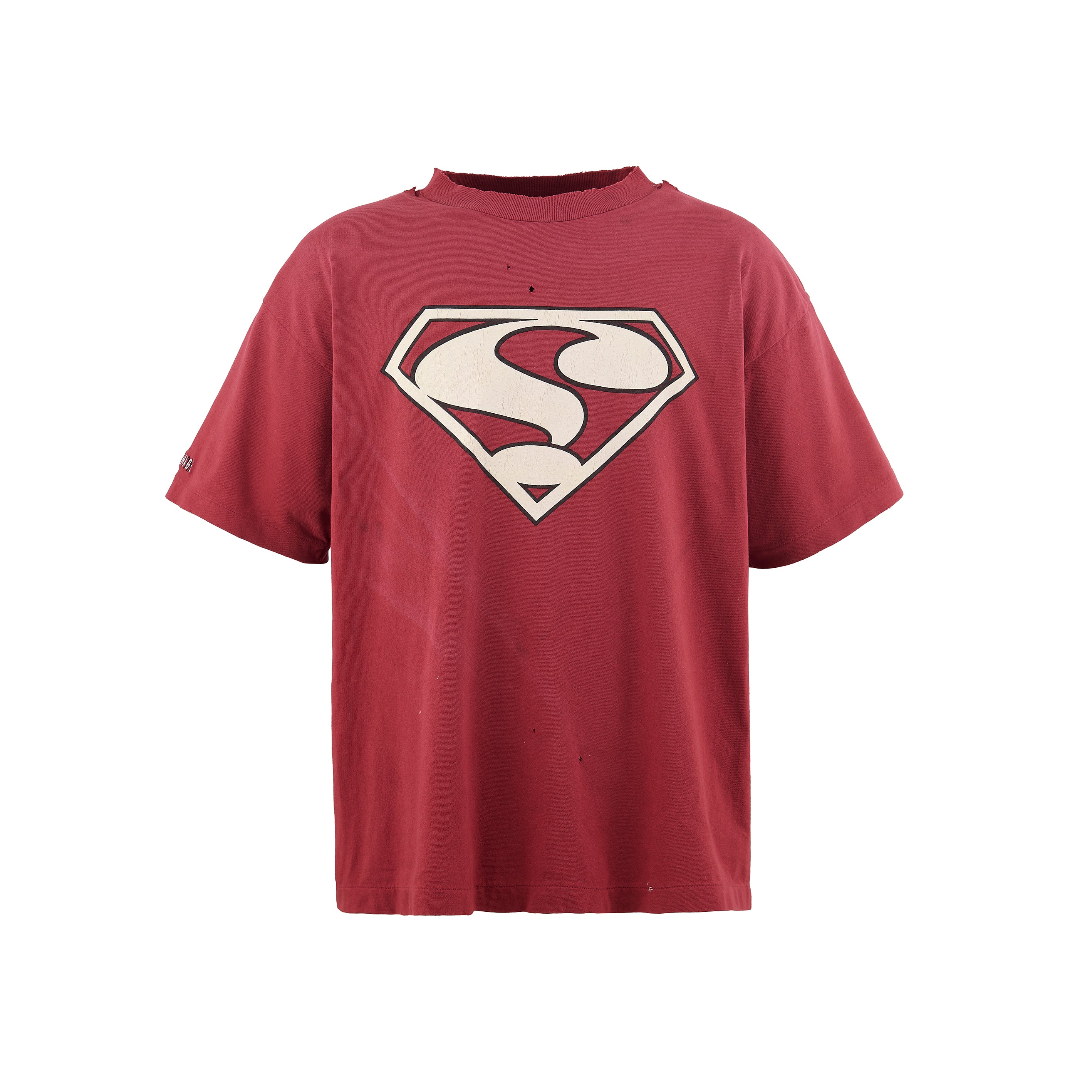 Saint Micheal Saint Damage Destruction Tee - Burgundy – Privei