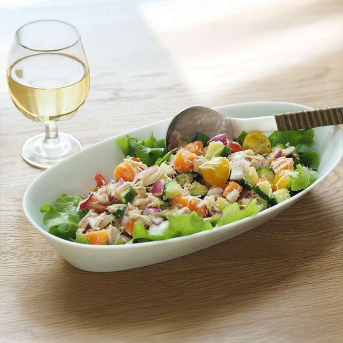 瑞々 楕円鉢9寸 青白 | 食器と料理道具の専門店「プロキッチン」