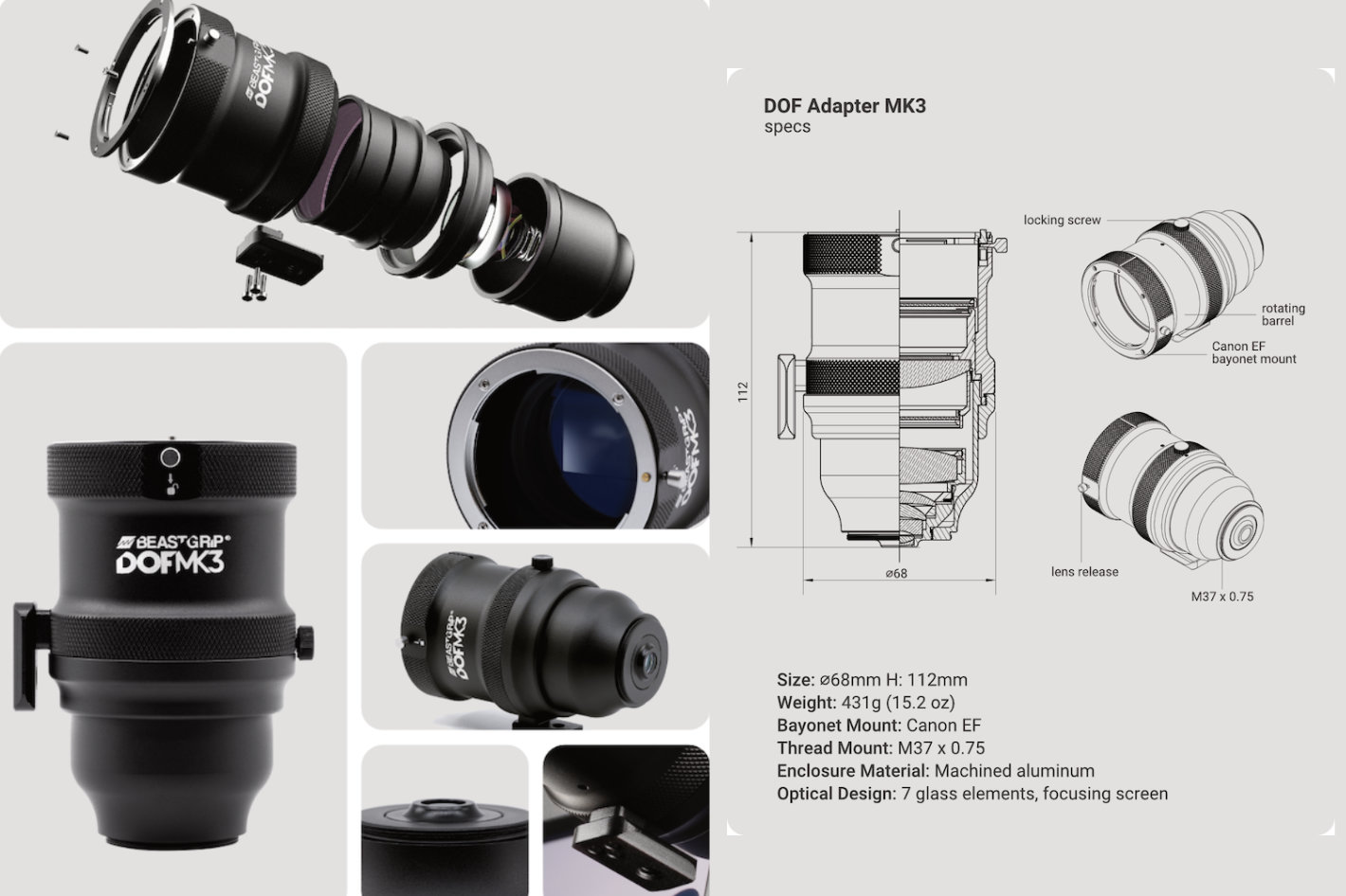 Beastgrip DOF Adapter MK3: use vintage lenses with a smartphone by