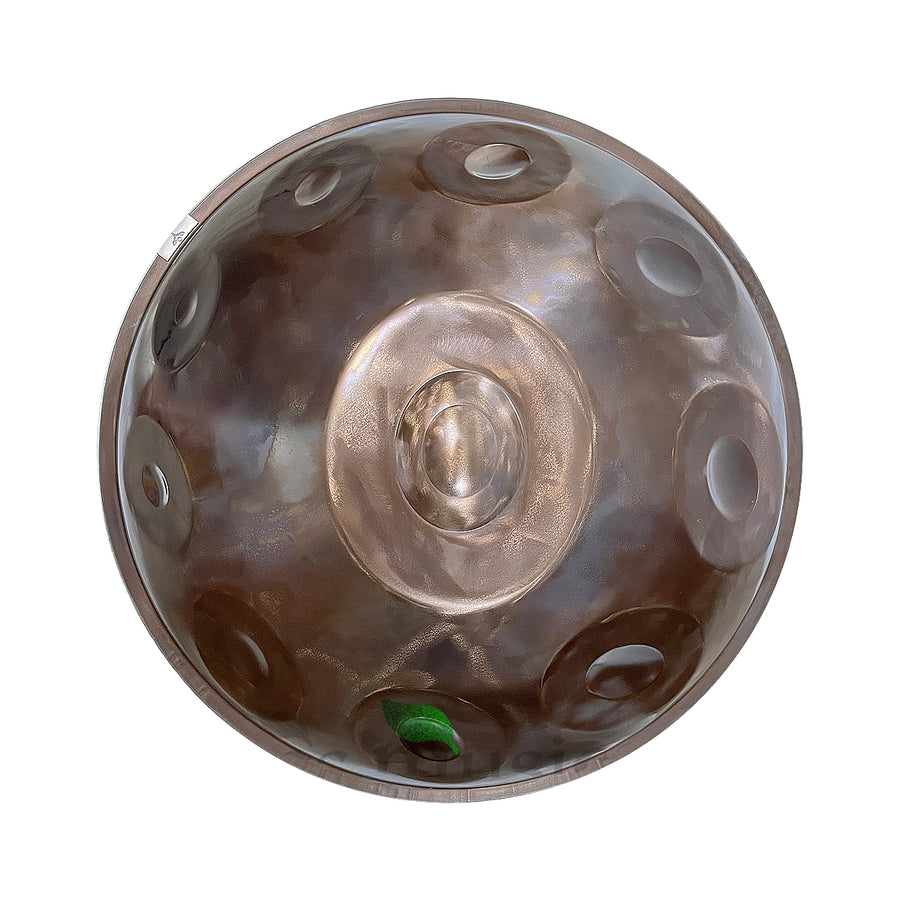 ハンドパン メタリックグレー 60cm バリで作成(バリ音階)鉄製 ハンド