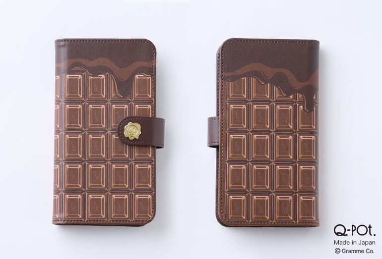 Q-pot. ビターチョコレートスマホケース