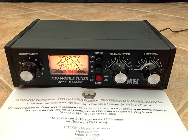 MFJ MFJ-945E モービル用アンテナチューナー SWR計装備モデル Amazon