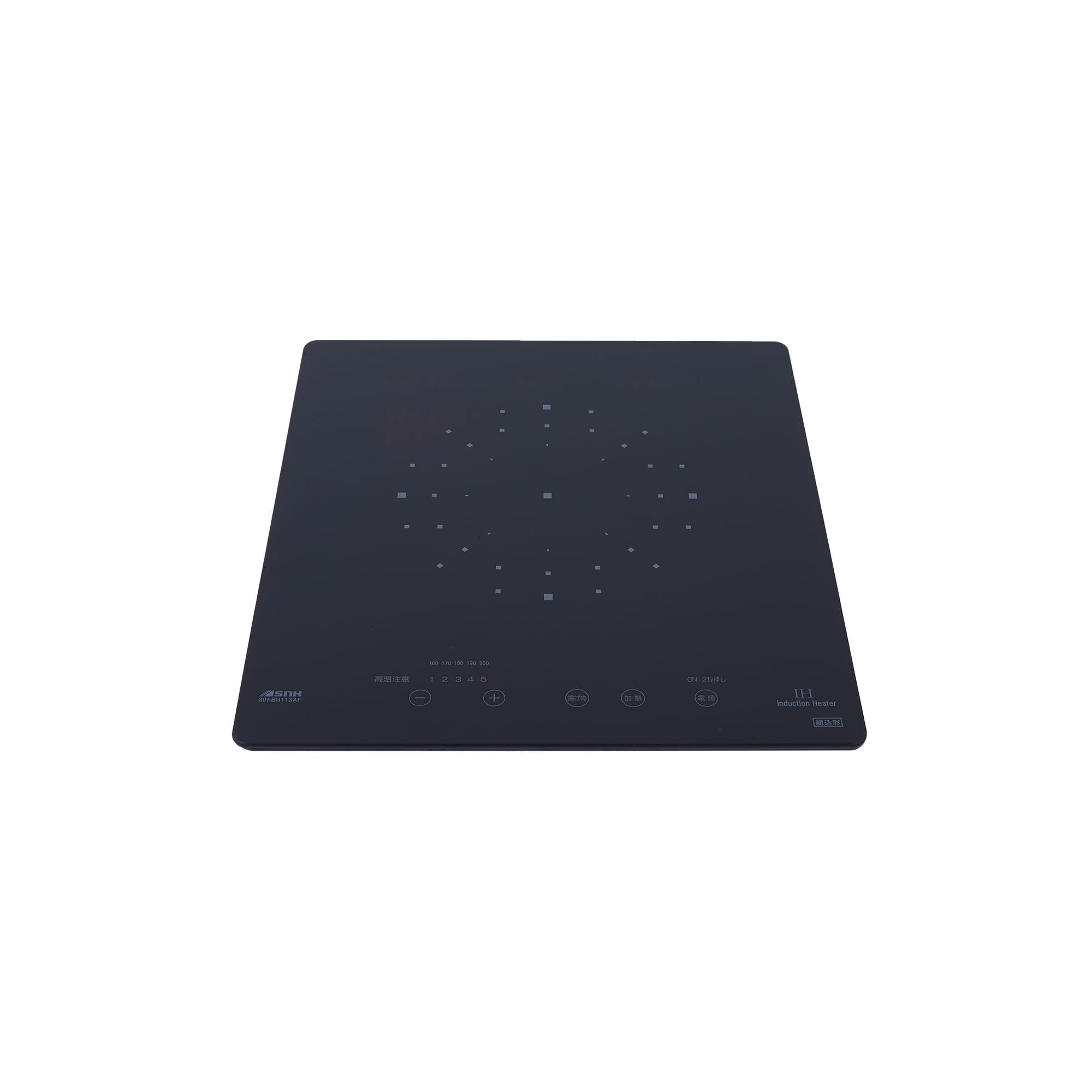 IHヒーター ガラストップ(BK) 1口 IH グリルレス（100V） | KB-PT001
