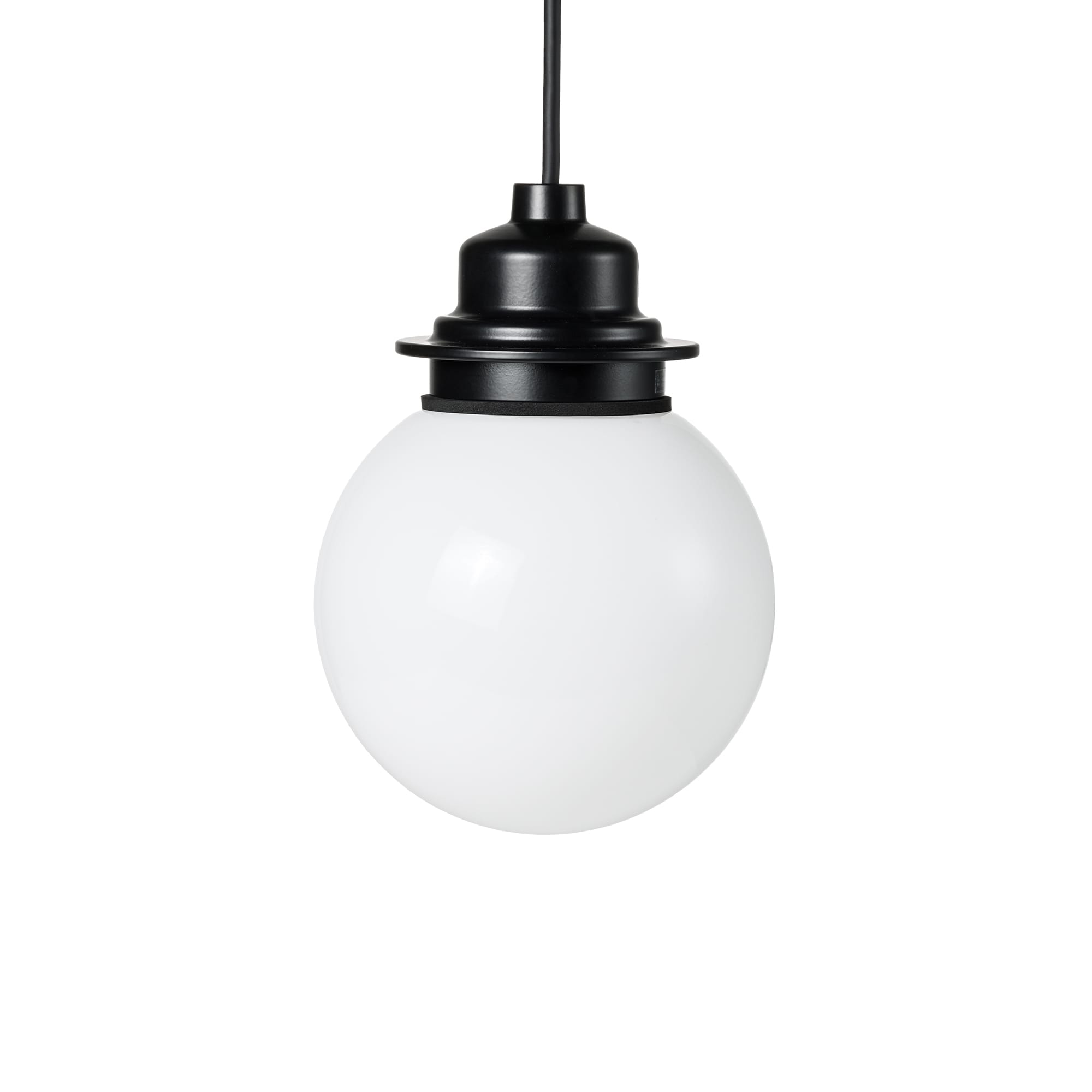 ガラスボール照明 乳白×ブラック | LT-PD002-02-G141 | ペンダント