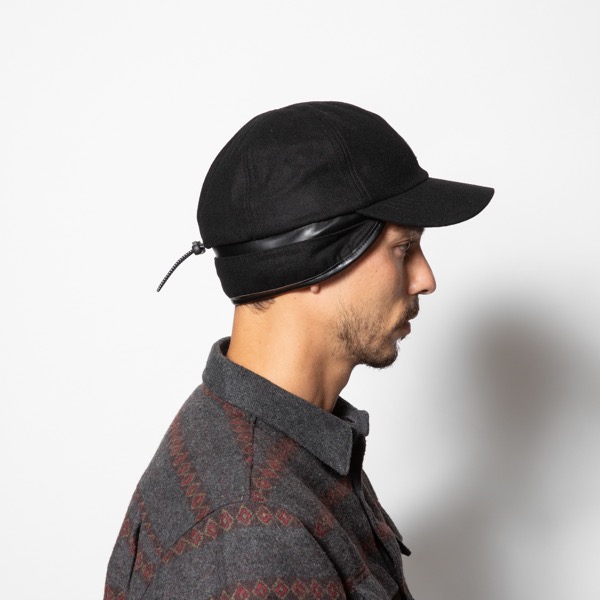 auralee メルトンキャップ AURALEE: Merino Mouton Cap (Dark Brown