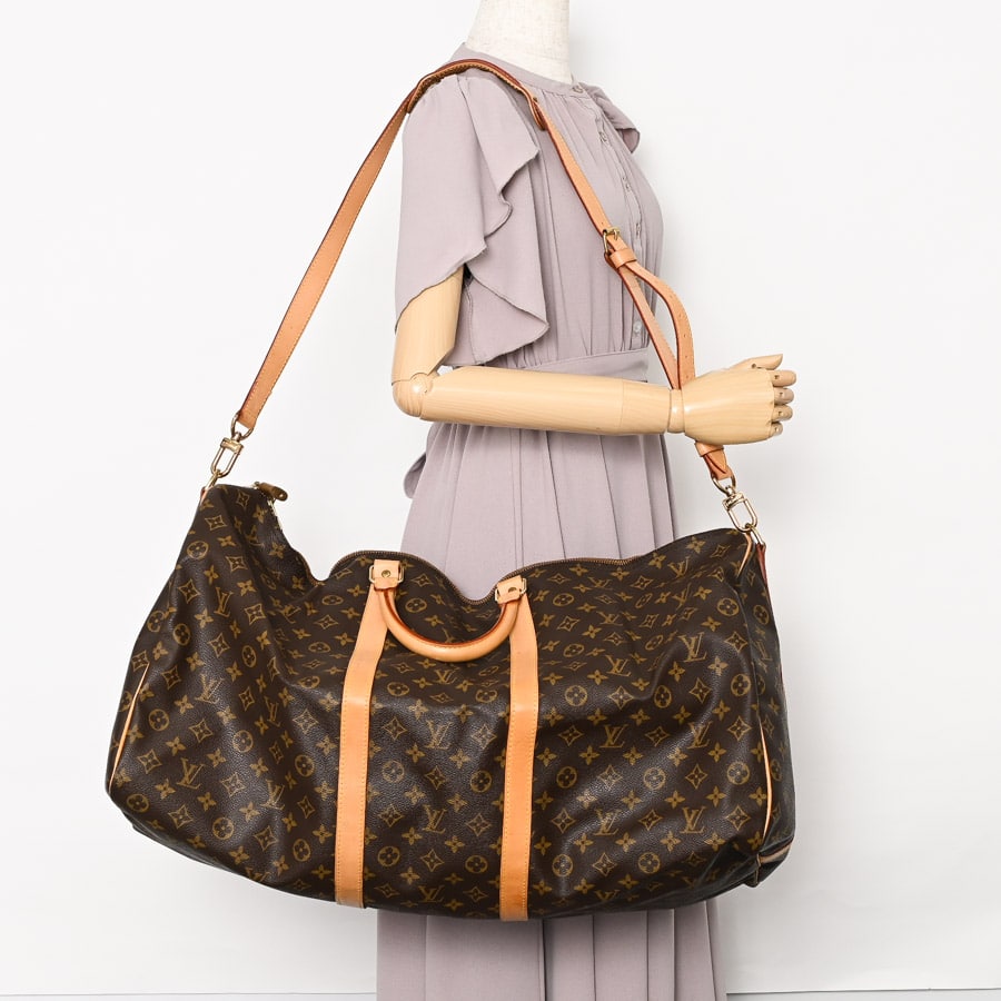 ルイヴィトン キーポル60 モノグラム ボストンバッグ 大容量 Louis