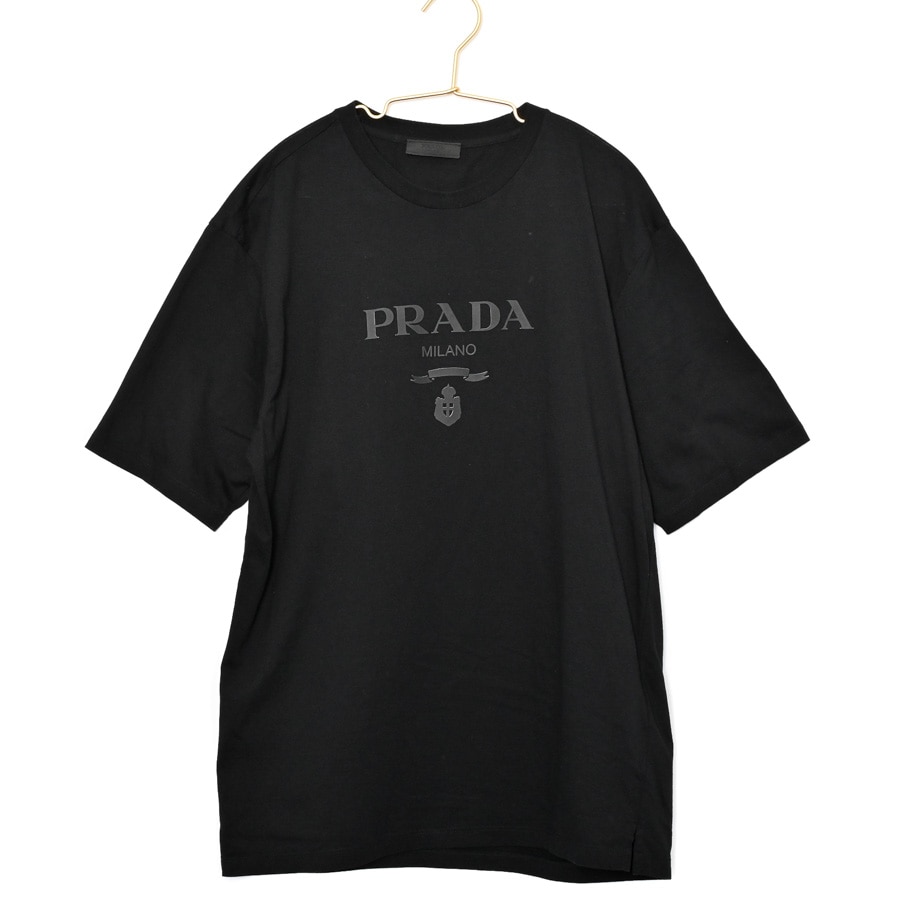 PRADA(プラダ) / Tシャツ/BLK/半袖カットソー/無地TEE/ブラック/黒