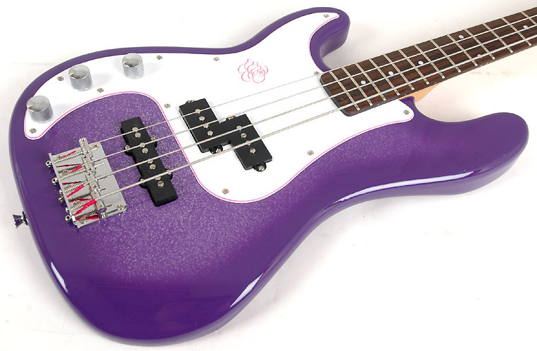 Gypsy Rose Bass Guitar Package GRB1K / CPP Purple Left Handed +