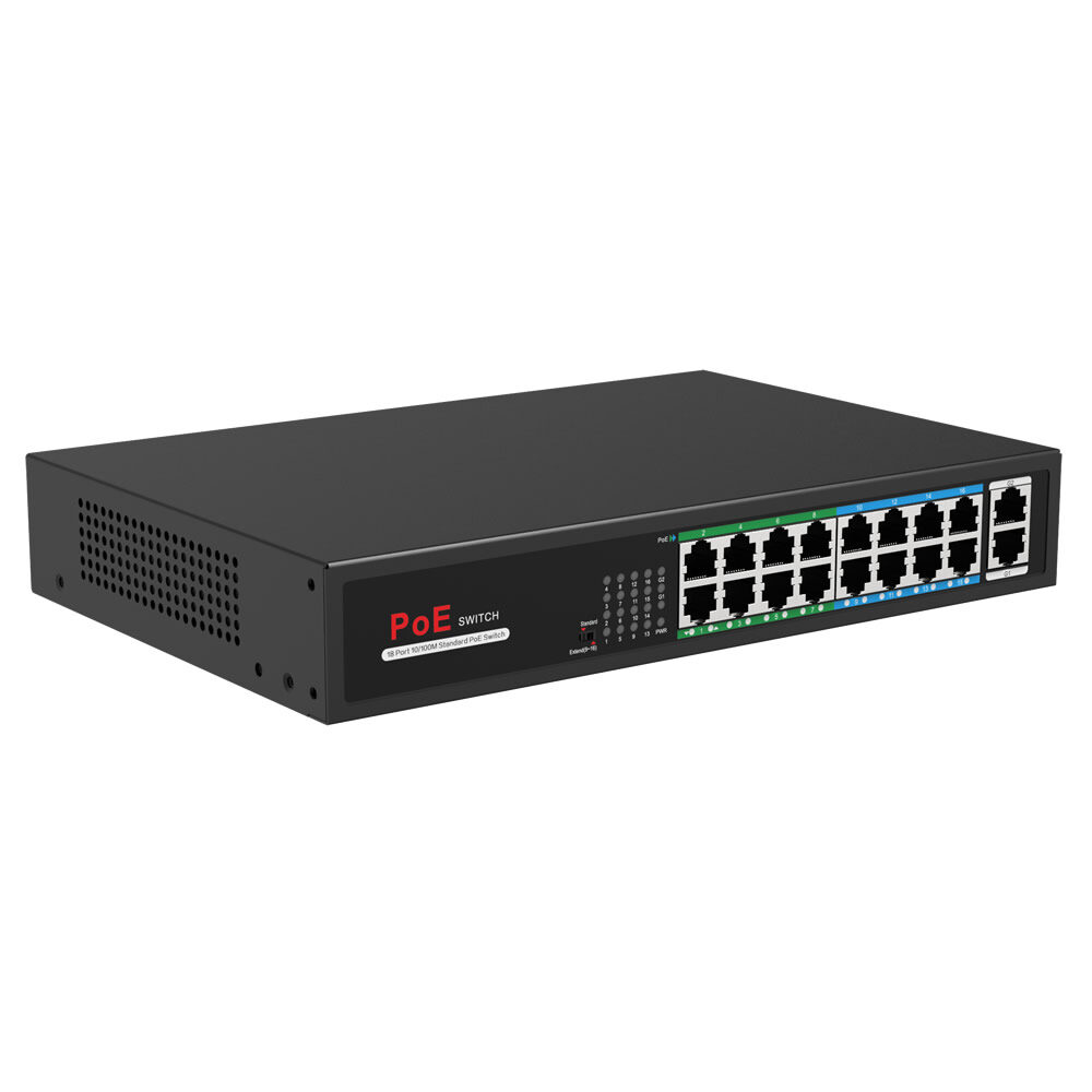 PoE/PoE+ 16ポート スイッチングハブ（RK-POE16L） | ROOKER