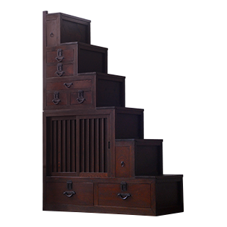 木製 階段型収納 階段箪笥 薬棚 レトロ 楽天市場】アンティーク箪笥