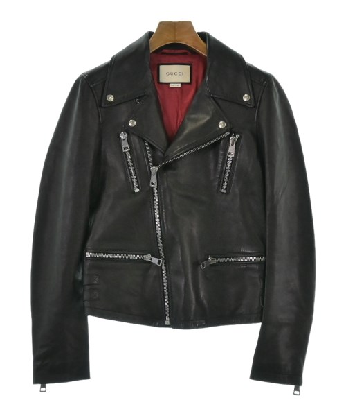 GUCCI（グッチ）ライダース 黒 サイズ:38(S位) レディース