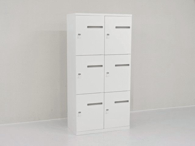 中古｜オカムラ｜レクトライン｜両開き3段ラテラルユニット書庫