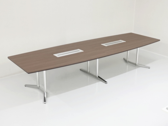 中古｜オカムラ｜ラティオ2｜会議テーブル（ポリッシュ脚