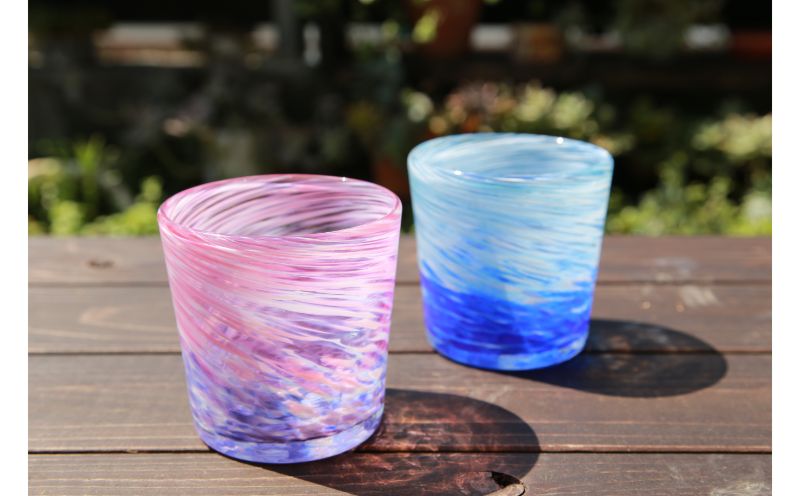 楽天市場】【ふるさと納税】【ガラス工房雫】深海ロックグラス 青