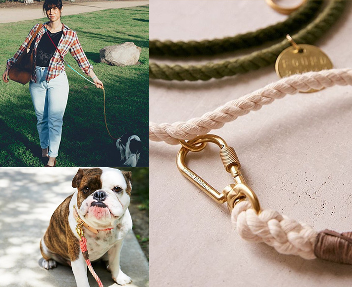 ◆FOUND MY ANIMAL 犬用ハーネス ロープリード 首輪 セットL 全米で大人気！】 FOUND MY ANIMAL ファウンドマイアニマル Rope Dog