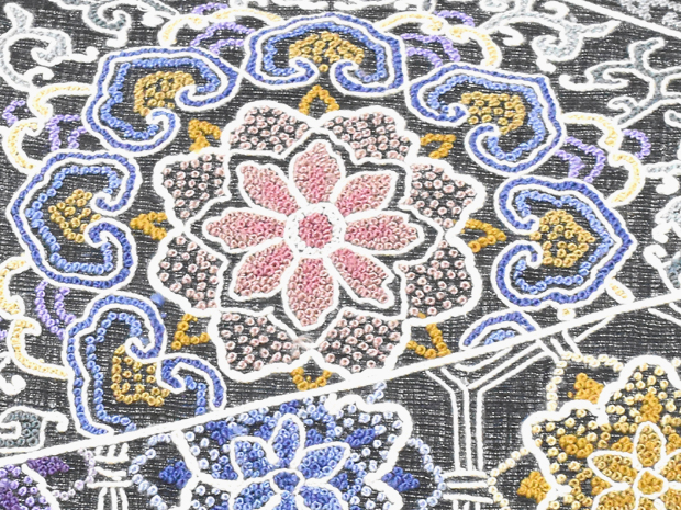 楽天市場】袋帯 中国三大刺繍 相良刺繍 さがら刺繍 手刺繍 手織り櫛