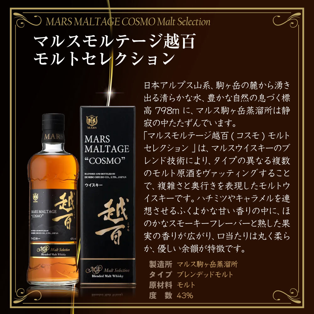 マルスモルテージ越百 マンサニージャ カスクフィニッシュ Bottled in