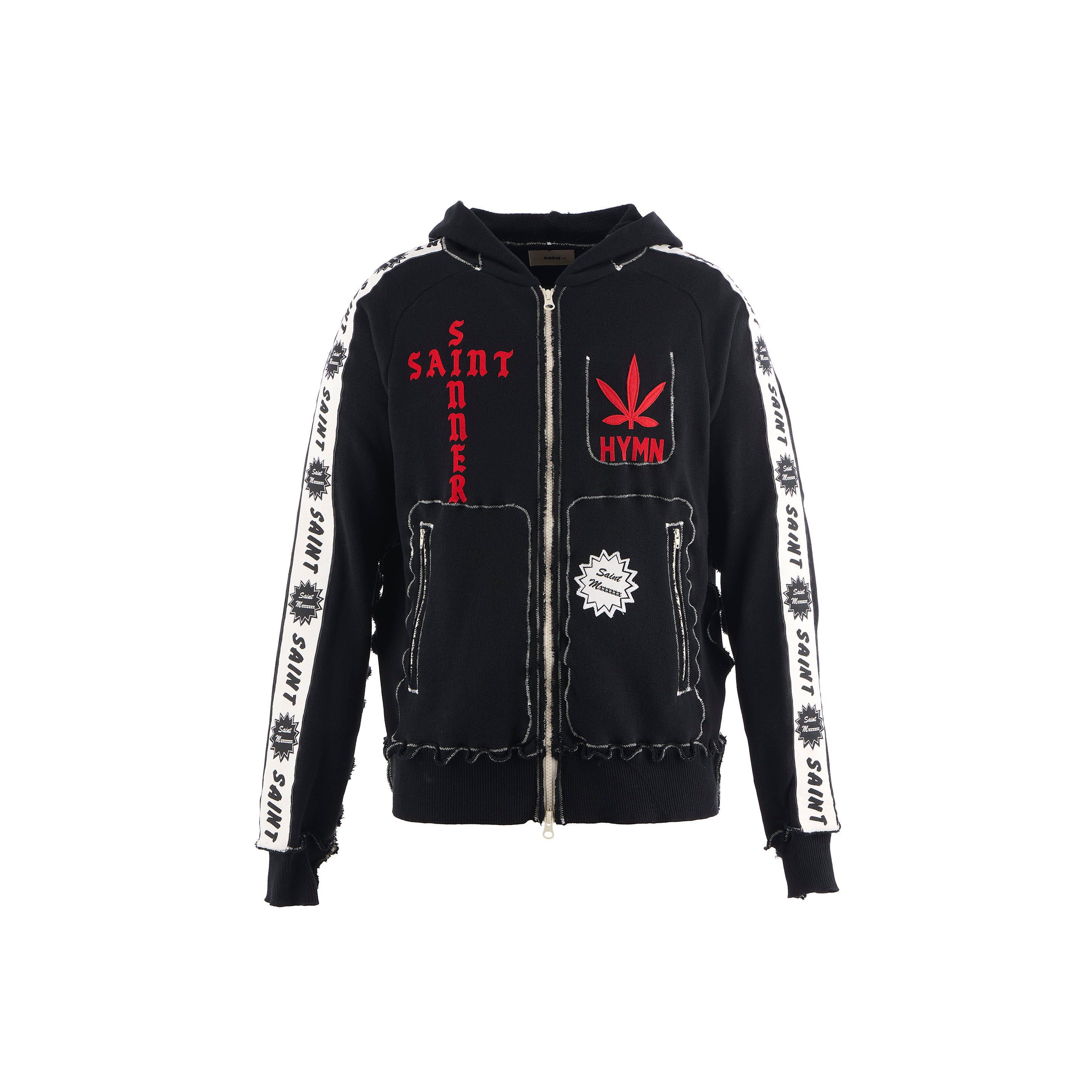 SAINT Mxxxxxx]ALM_ZIP HOODIE/BLACK(SM-HR1-0000-C68) – R&Co.