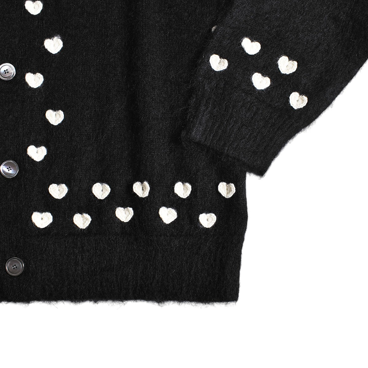 TAKAHIRO MIYASHITA TheSoloIst】heart attached mohaer cardigan