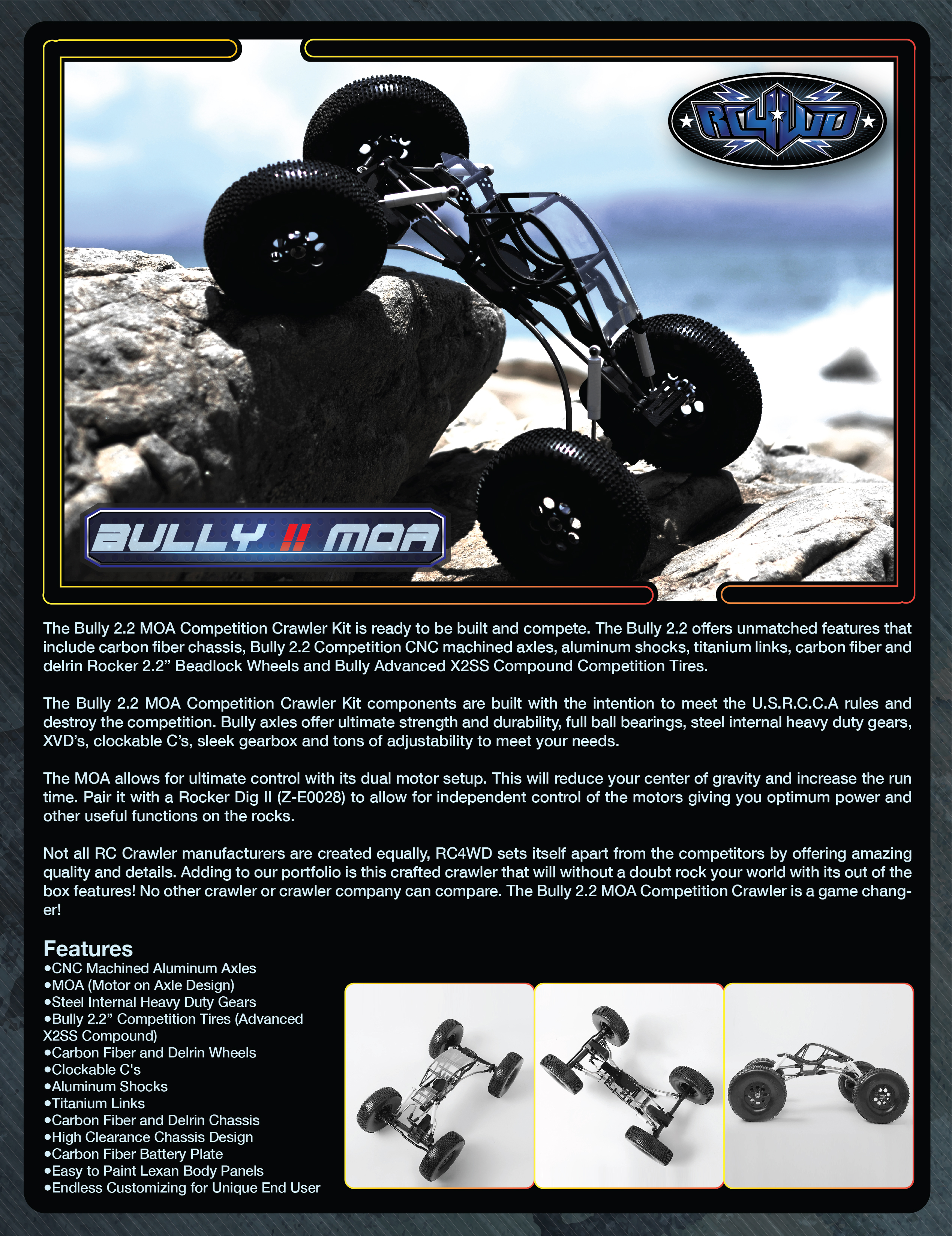 RC4WD Bully II MOA Competition Crawler Kit-Z-K0056