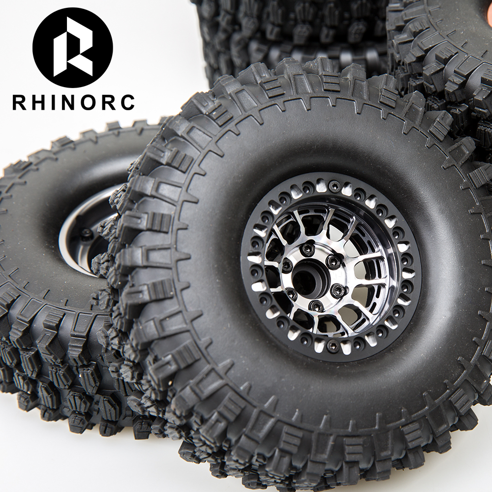 RhinoRC MOZA Titanium Color ZERO OffSet Aluminum 1.9 Inch Wheel