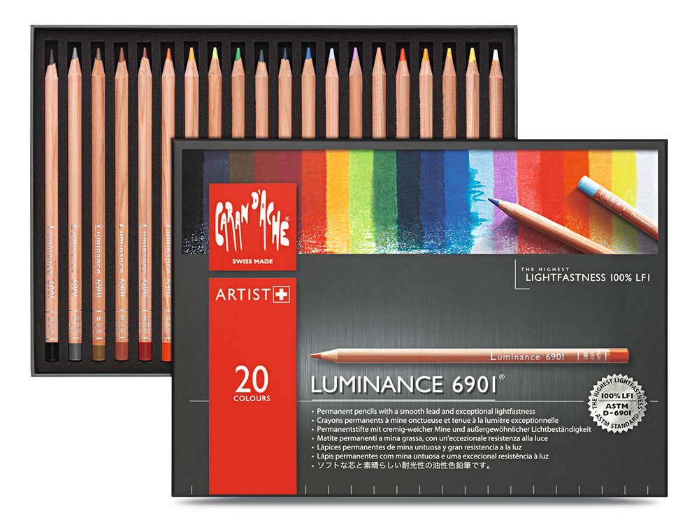Caran d'Ache Luminance Lightfast Pencil Set of 20 | Rex Art Supplies