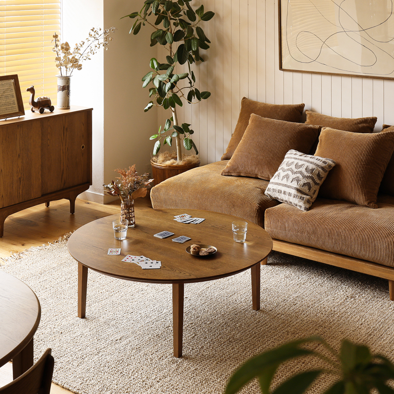 こたつテーブル FAM／BR 円形 直径110cmタイプ ｜家具・インテリア通販