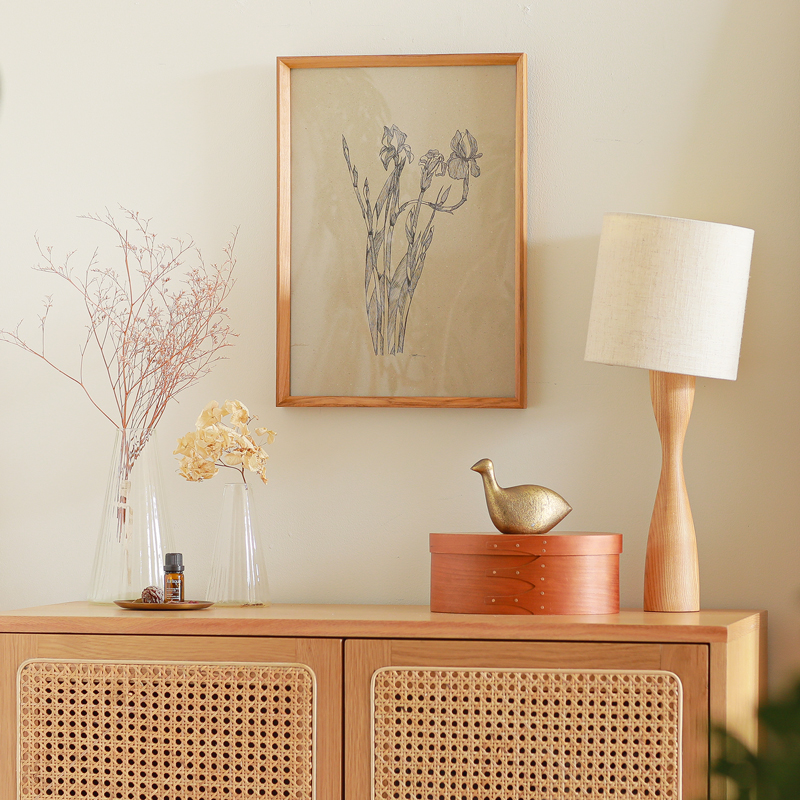 Laguna Sunset Blur - A3プリント + チークウッドフレーム Laguna