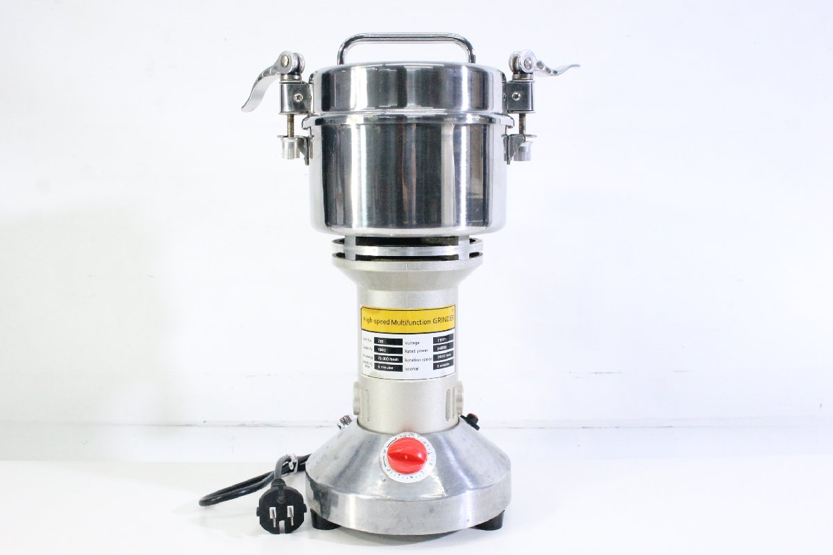 CGOLDENWALL製粉機400g電動粉砕機スイング型穀物粉末機蓋開けたら作業