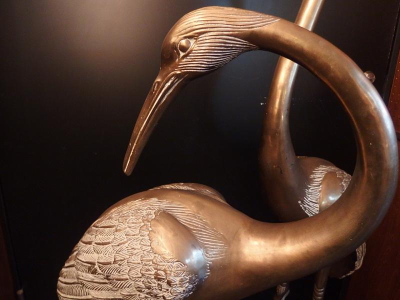 真鍮製鶴のオブジェ USM 1494